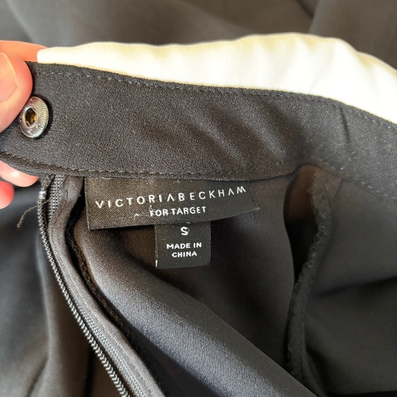 Victoria Beckham Target women black white Bunny Collared long sleeve Dress small - Picture 10 of 11